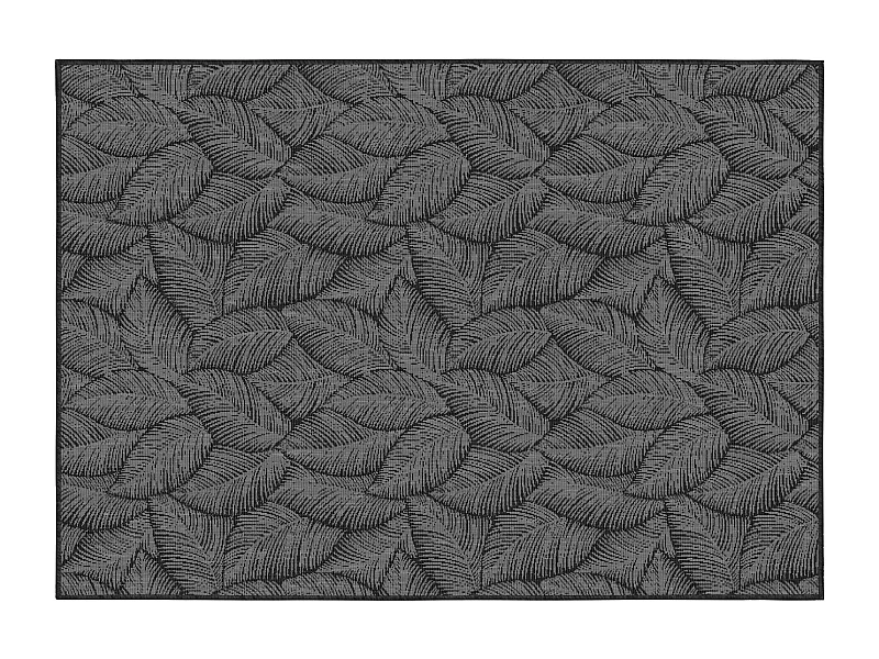 Tapis d'extérieur en polypropylène 160 x 230 cm noir