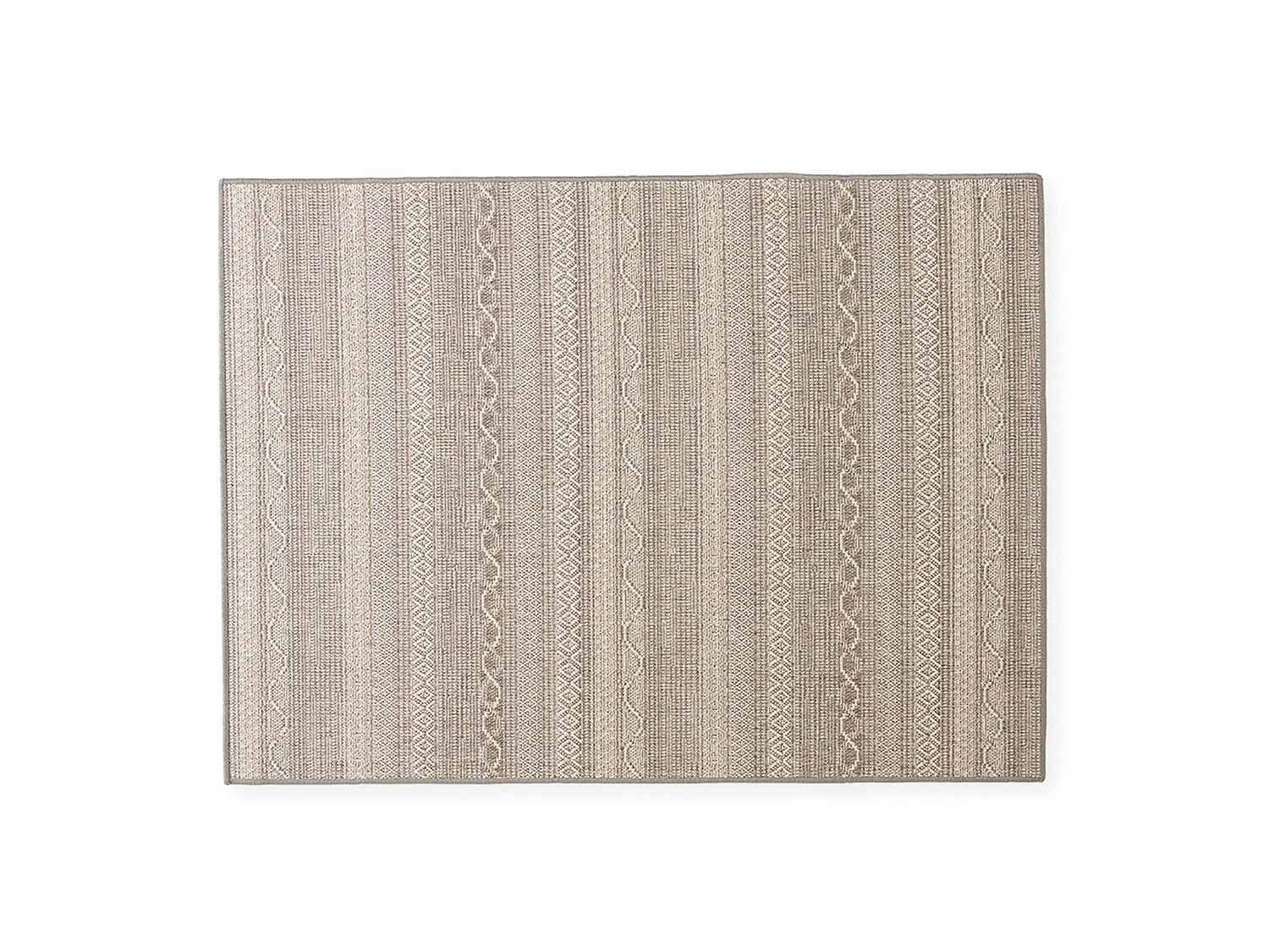 Tapis rectangulaire en polypropylène 120x160 cm gris