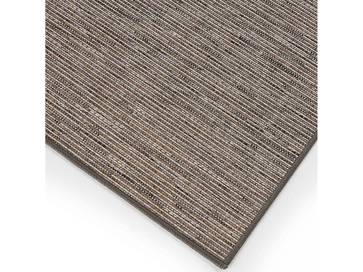 Tapis rectangulaire en polypropylène 200x290 cm terre