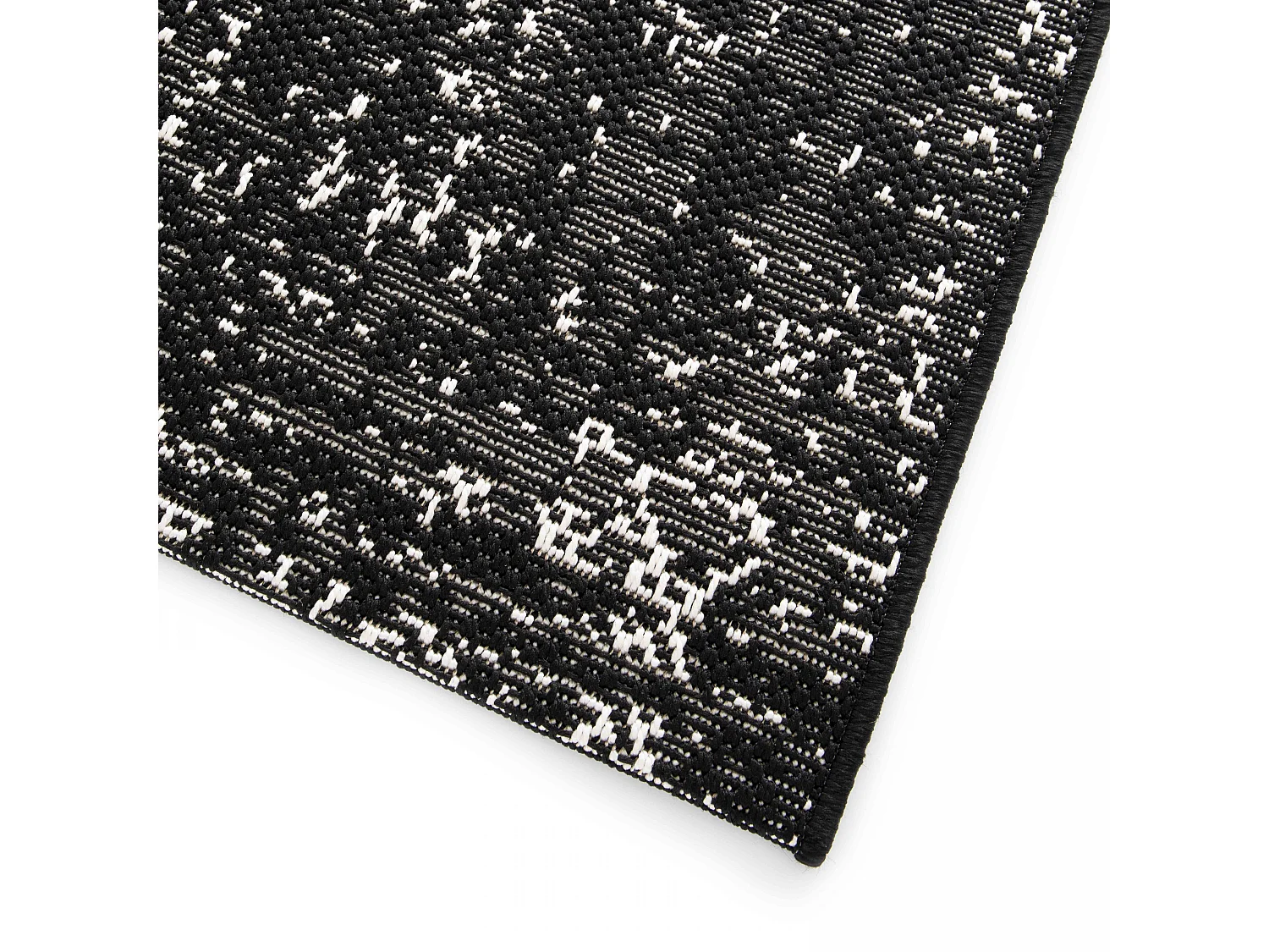 Tapis d'extérieur en polypropylène 200 x 290 cm noir