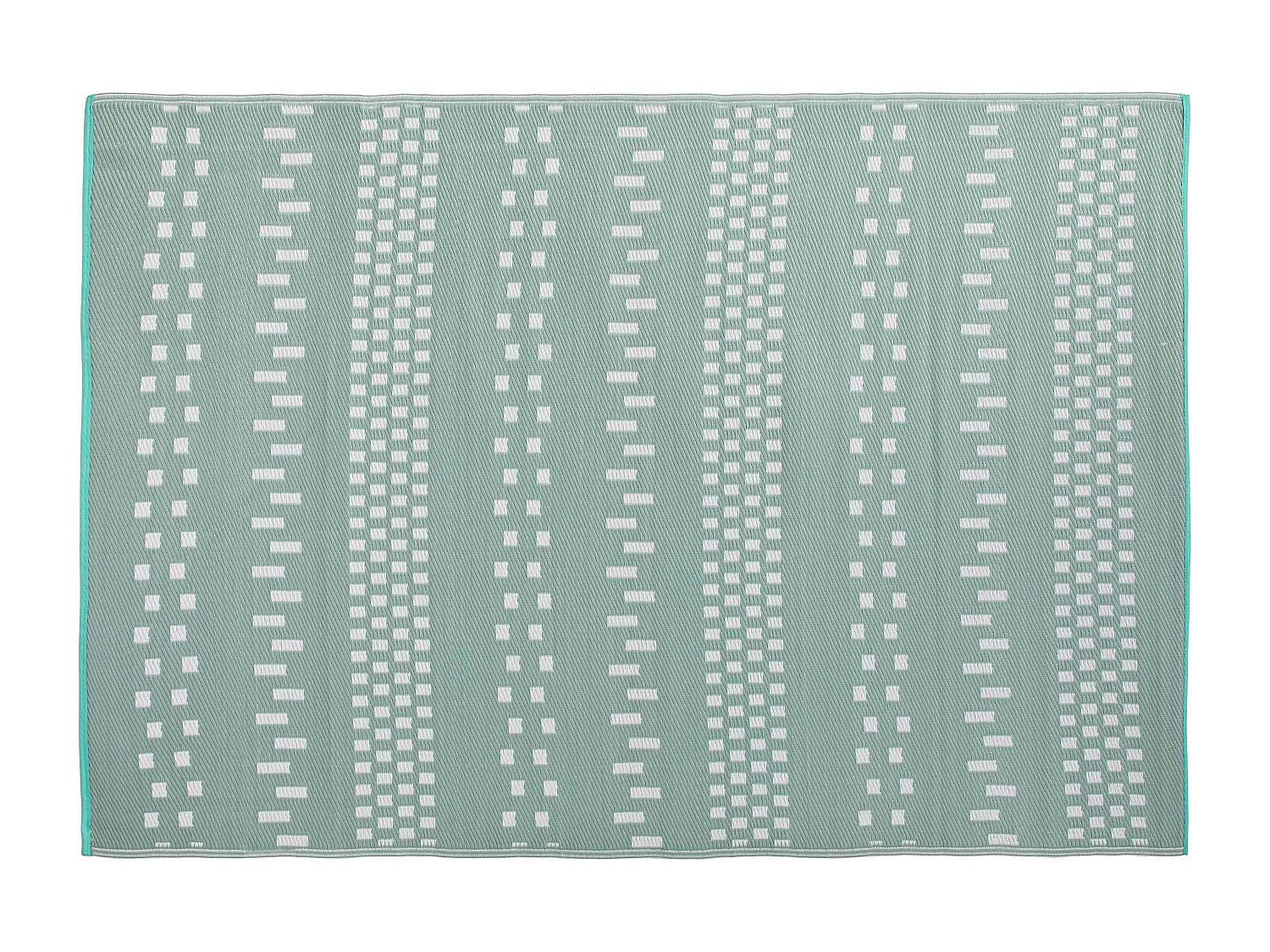 Tapis d'extérieur en polypropylène recyclé bleu 180 x 120 cm