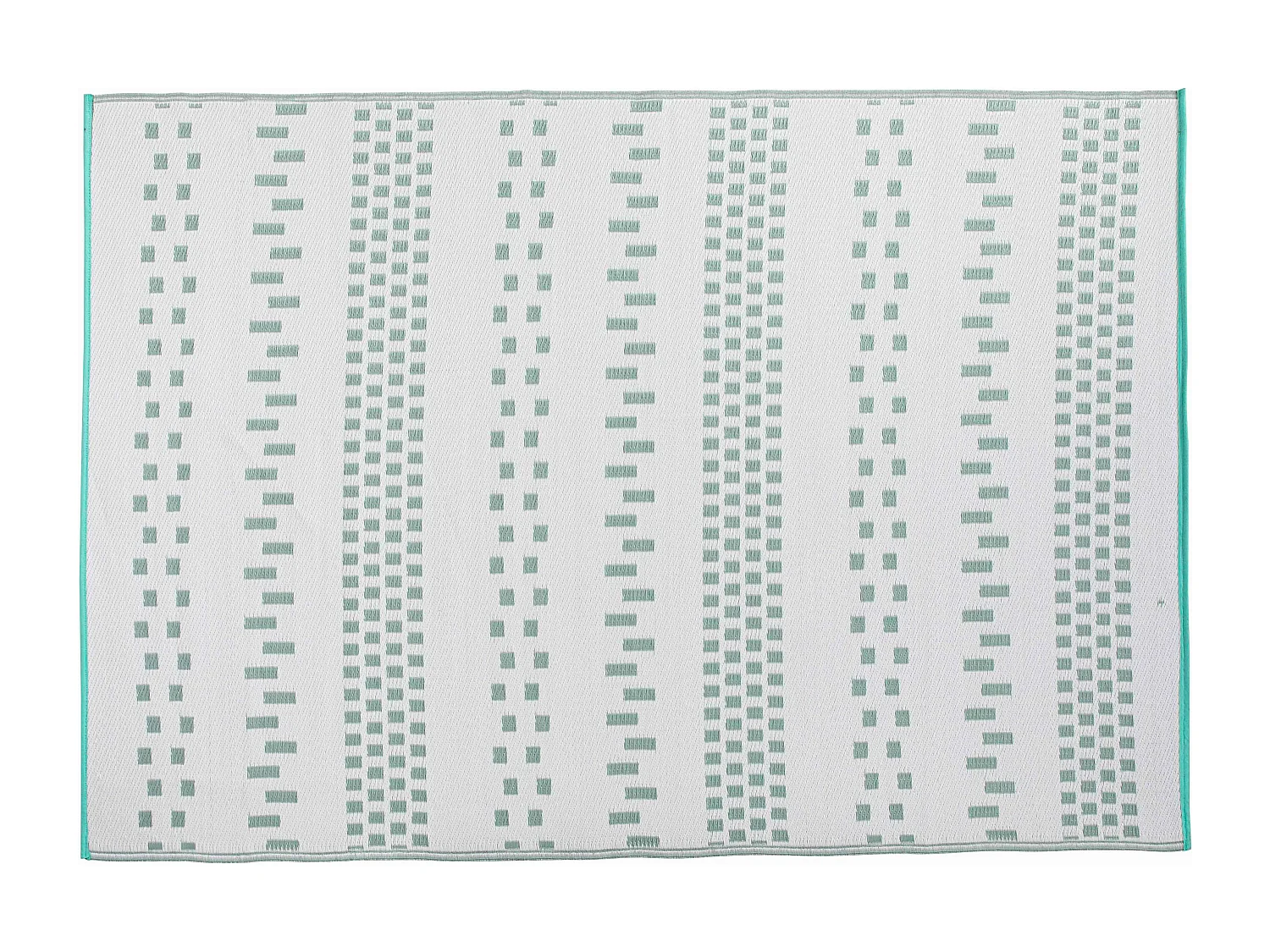 Tapis d'extérieur en polypropylène recyclé bleu 180 x 120 cm