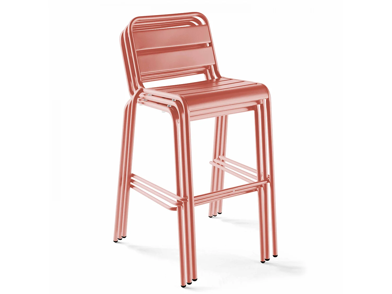 Tuinstoel van klei metaal