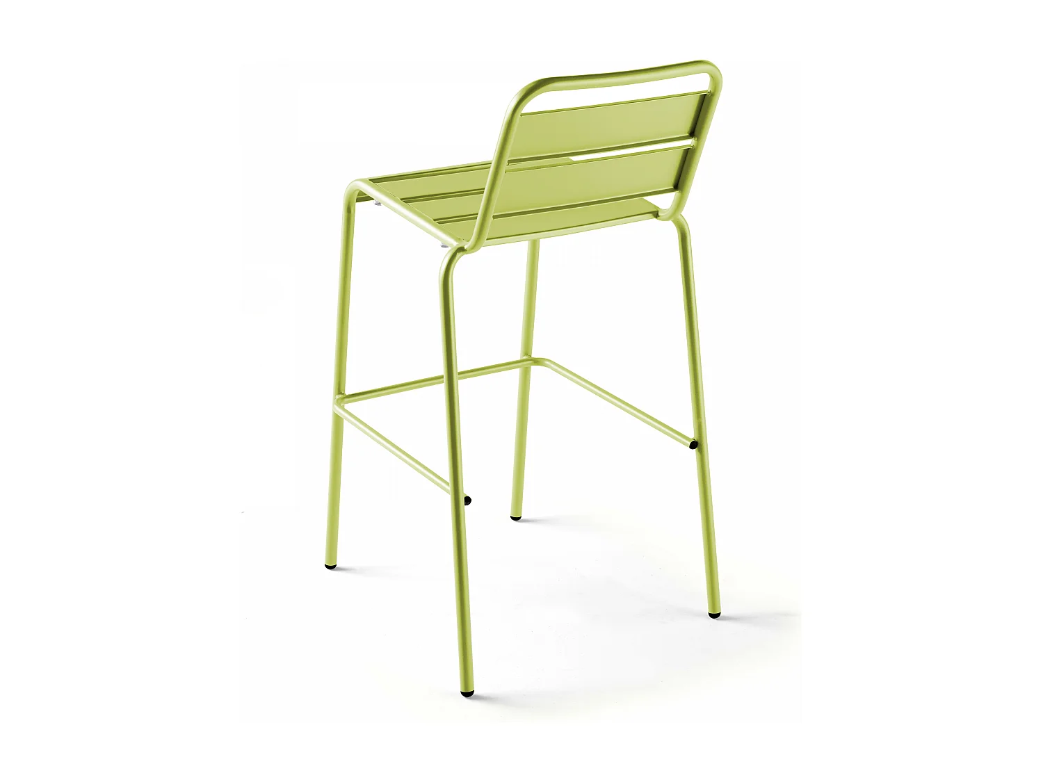 Chaise haute en métal vert - Palavas