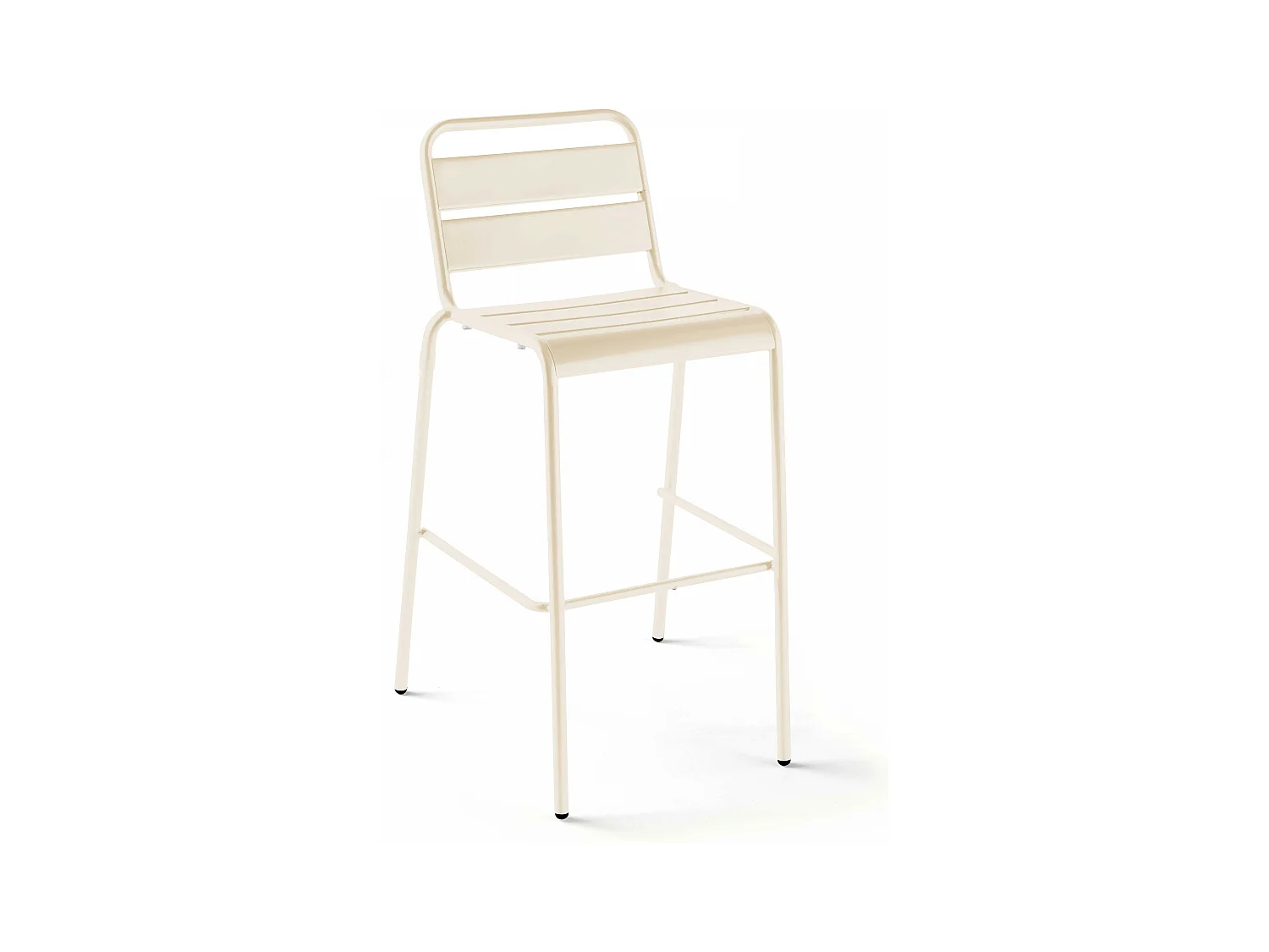 Chaise haute en métal ivoire - Palavas