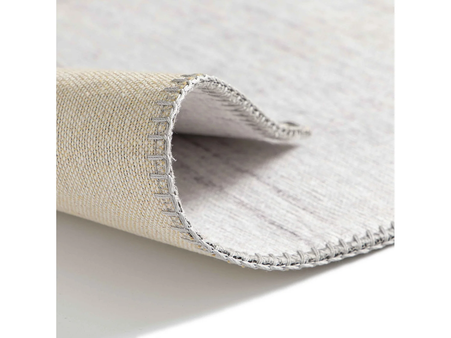 Tapis chenille rectangulaire imprimé nuancé ivoire 160 x 230 cm