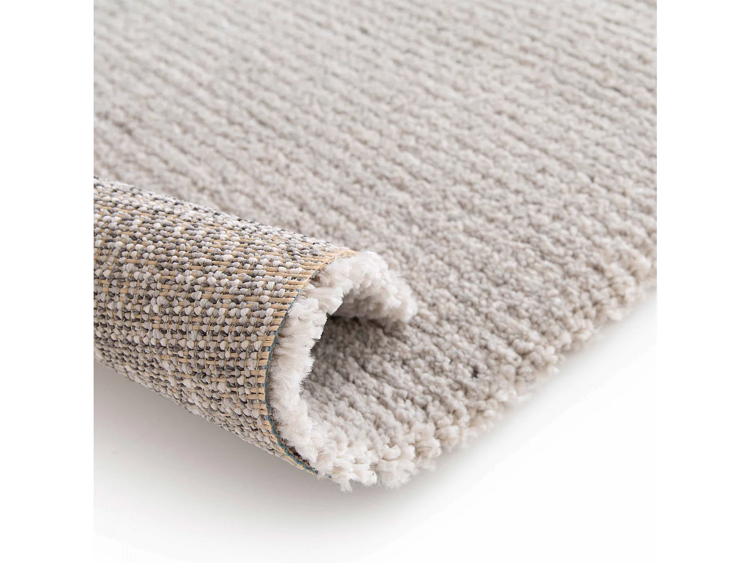 Tapis rectangulaire en polypropylène gris clair 200 x 290 cm