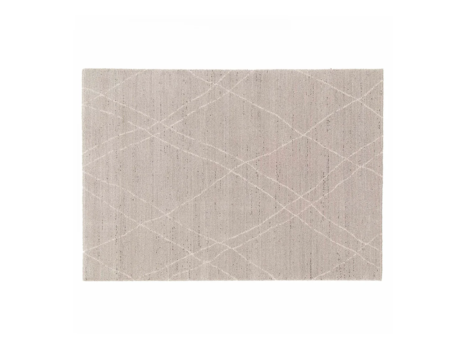 Rechthoekig tapijt met lichtgrijze Berberse motief, 200 x 290 cm