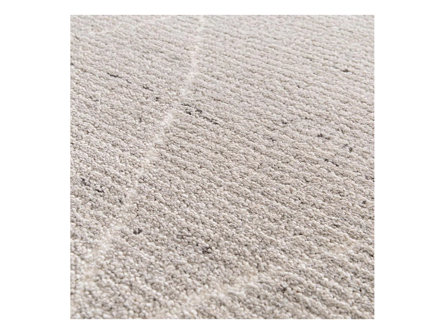 Tapis rectangulaire motif berbère gris clair 200 x 290 cm