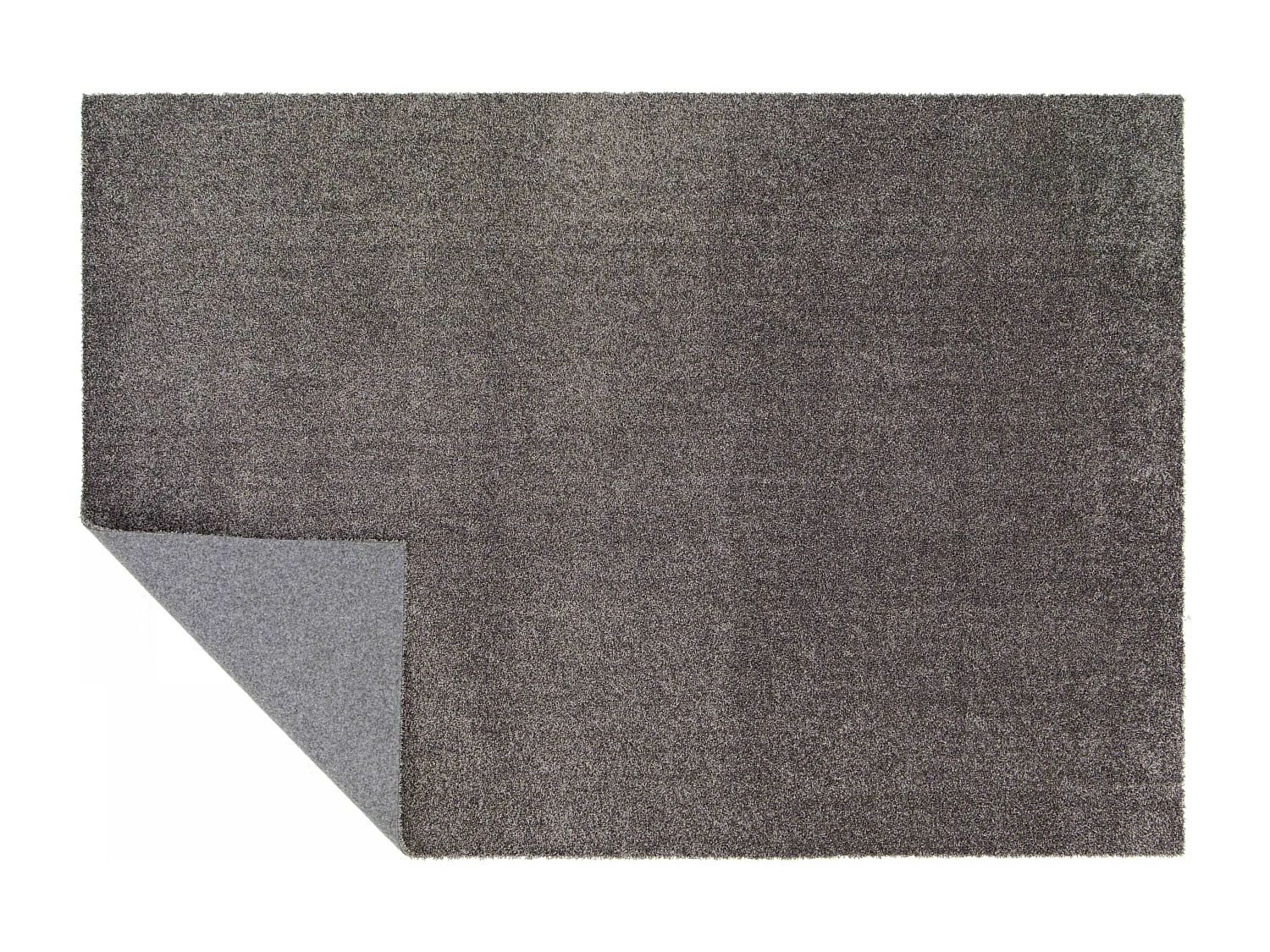 Tapis uni à poils longs en polypropylène 200 x 290 cm gris