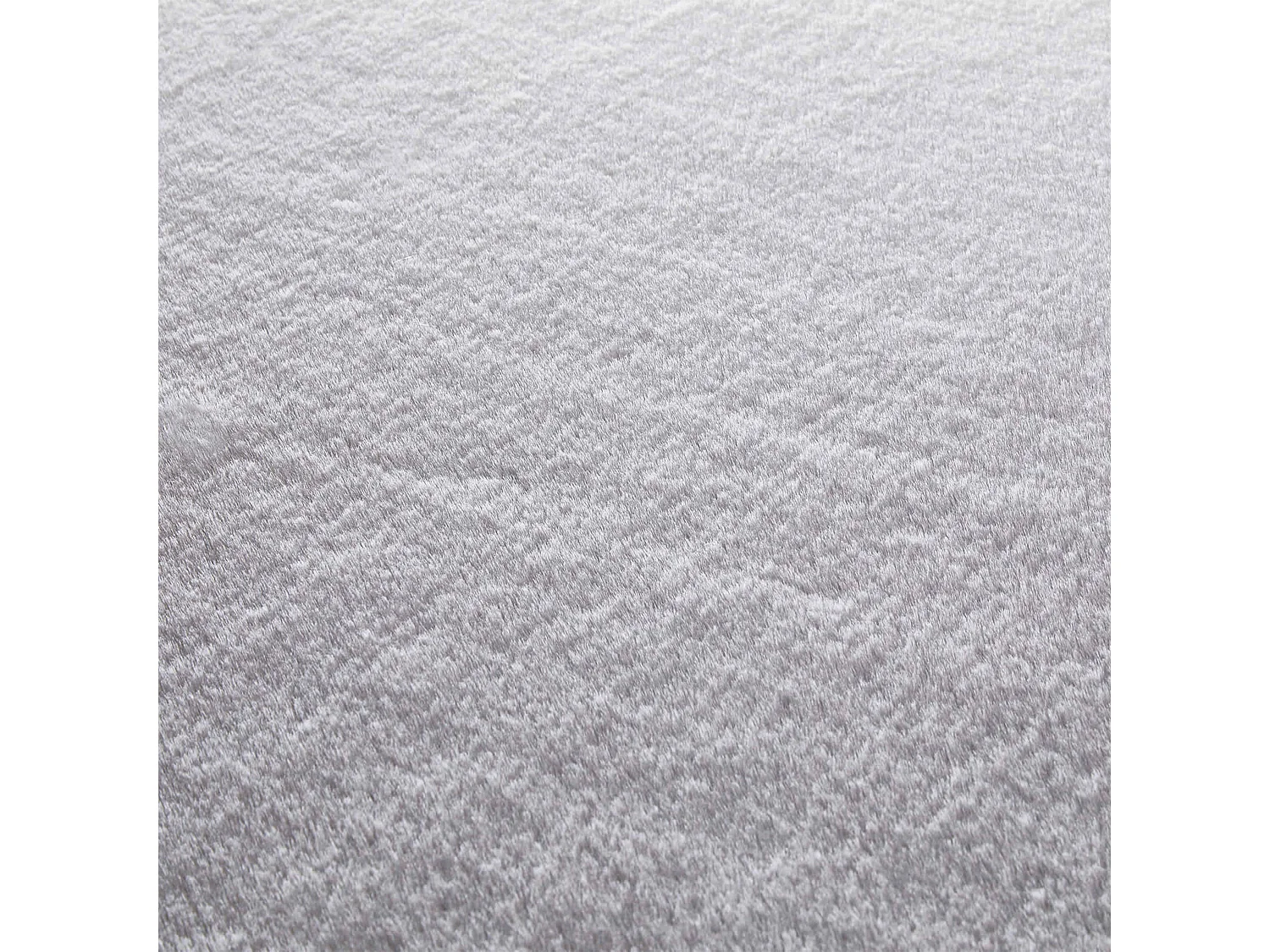 Tapis rectangulaire fausse fourrure gris clair 160 x 230 cm