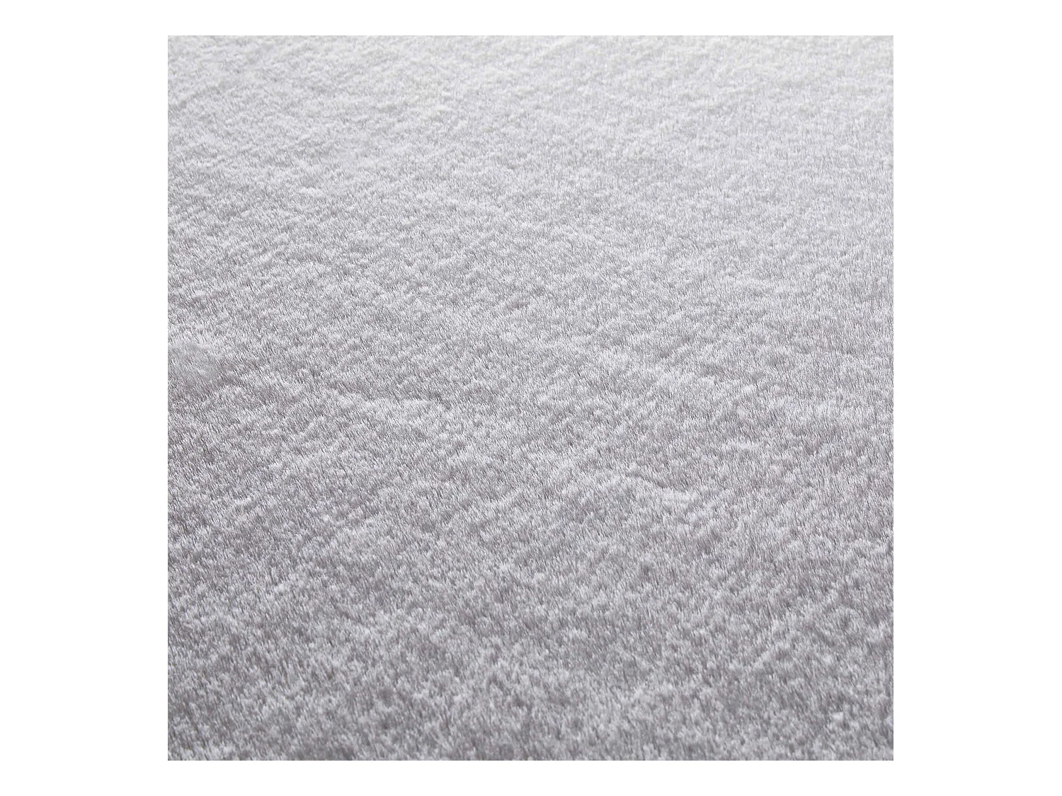 Alfombra rectangular de imitación de piel gris claro 120 x 160 cm