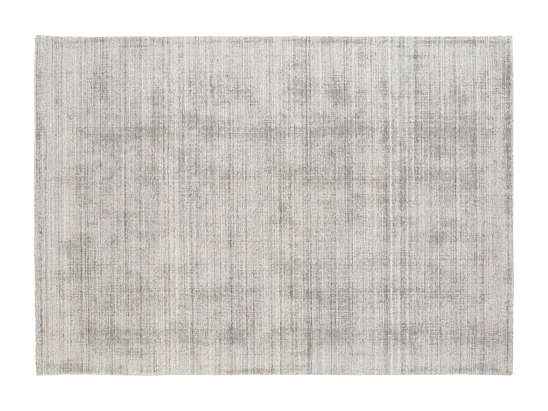 Tapis chenille rectangulaire imprimé nuancé gris clair 120 x 170 cm