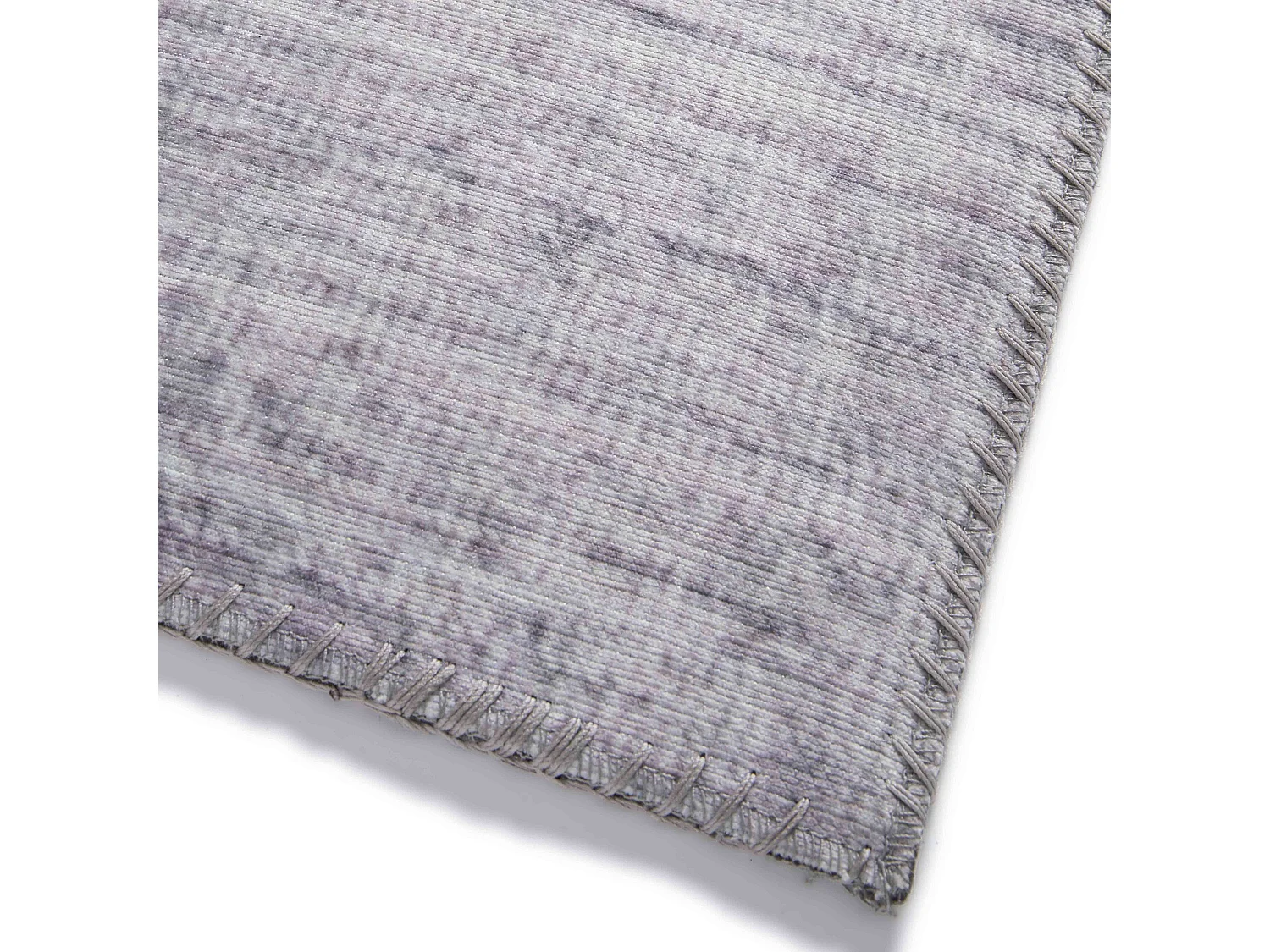 Tapis chenille rectangulaire imprimé nuancé gris clair 120 x 170 cm