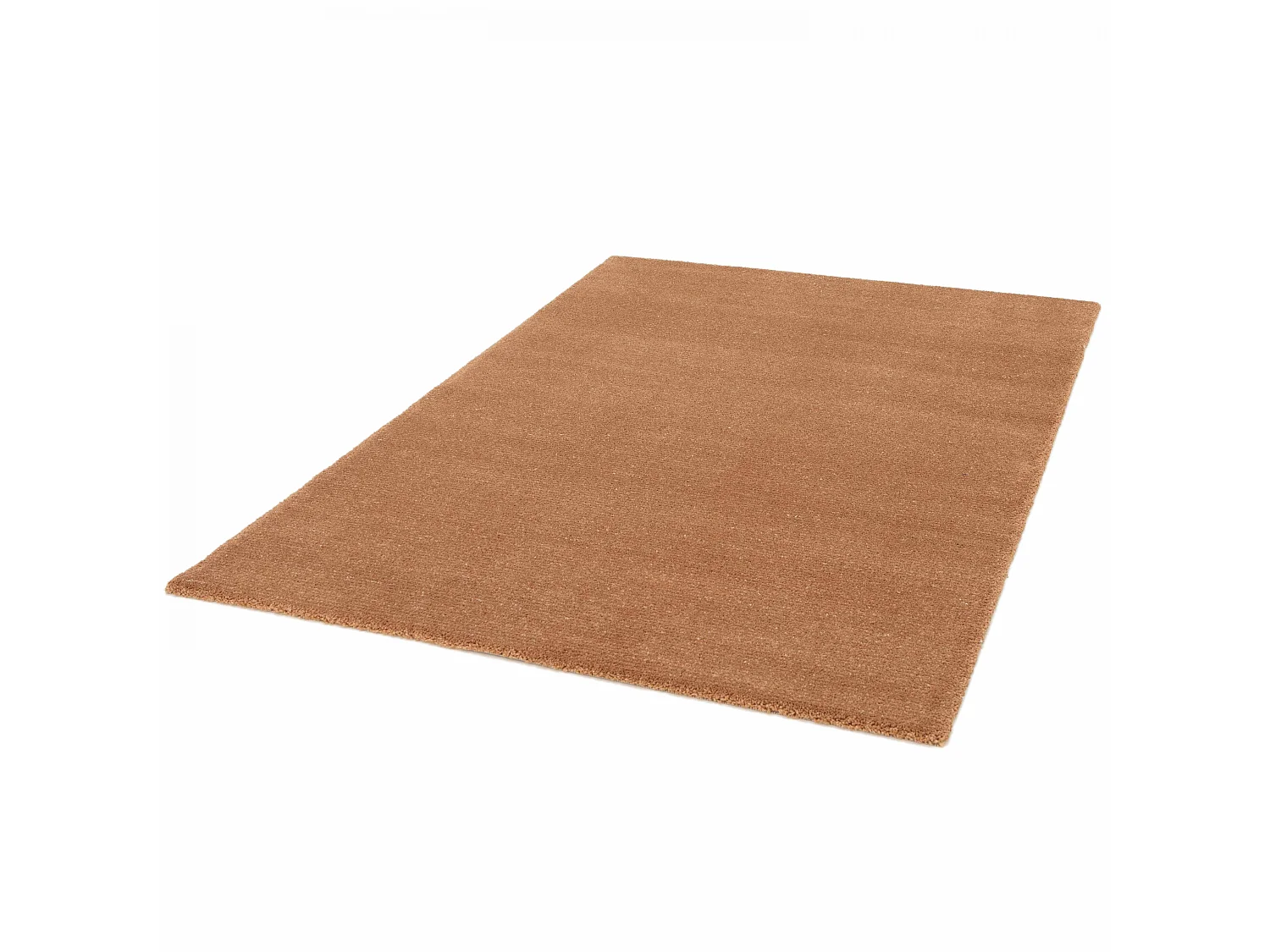 Tapis rectangulaire en polypropylène poils ras uni marron 160 x 230 cm