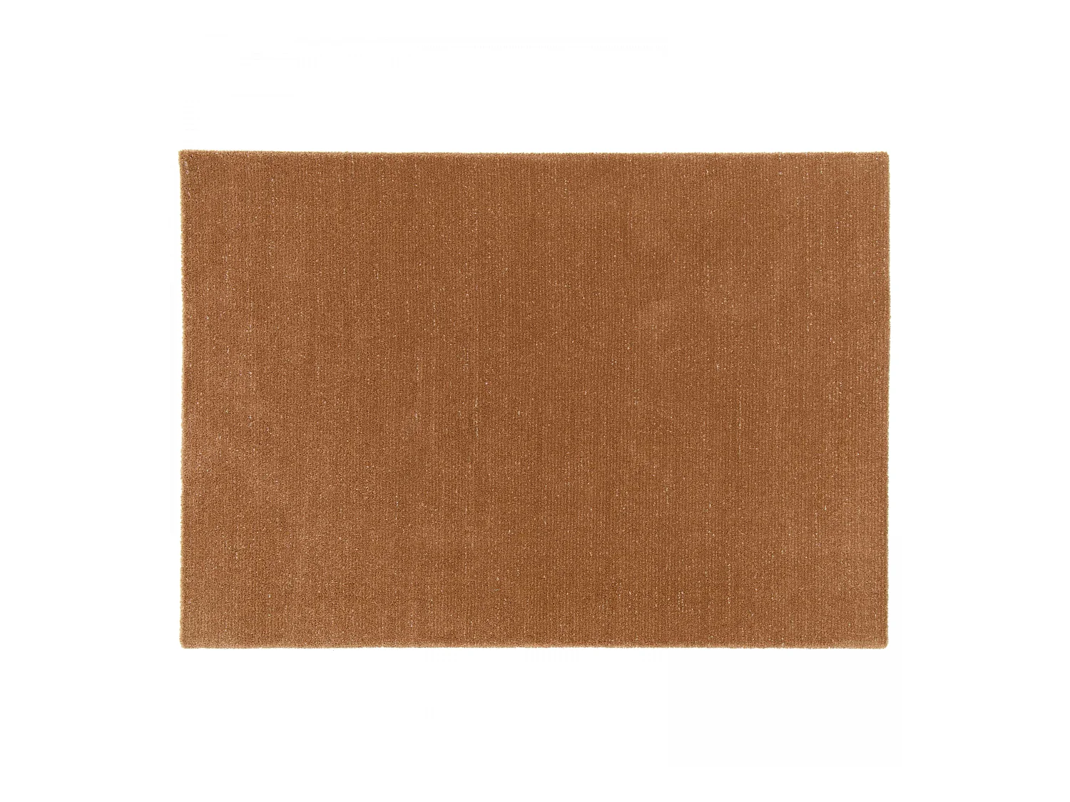 Tapis rectangulaire en polypropylène poils ras uni marron 160 x 230 cm