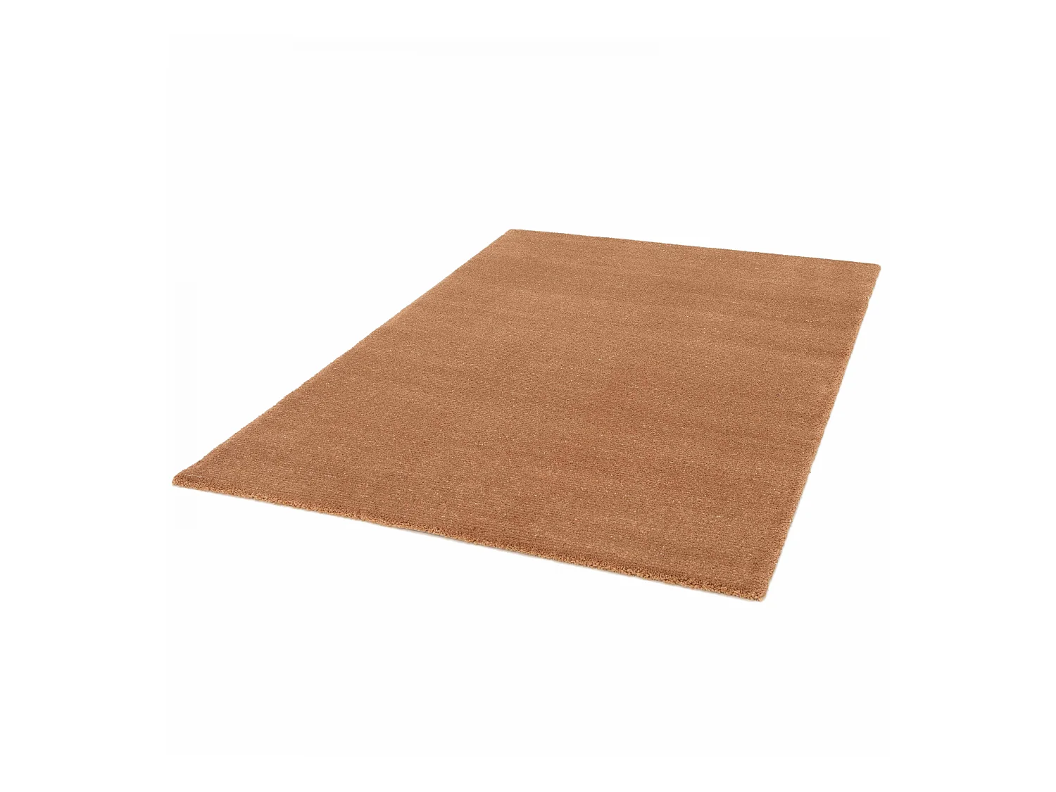 Alfombra de polipropileno de pelo corto, color marrón, de 160 x 230 cm