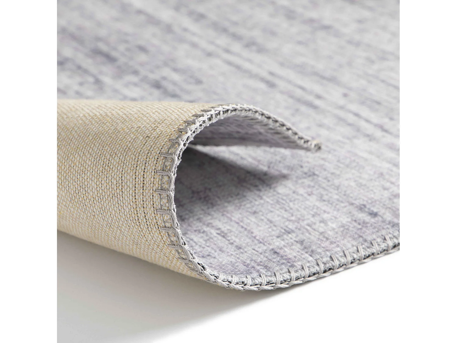 Tapis chenille rectangulaire imprimé nuancé gris clair 160 x 230 cm