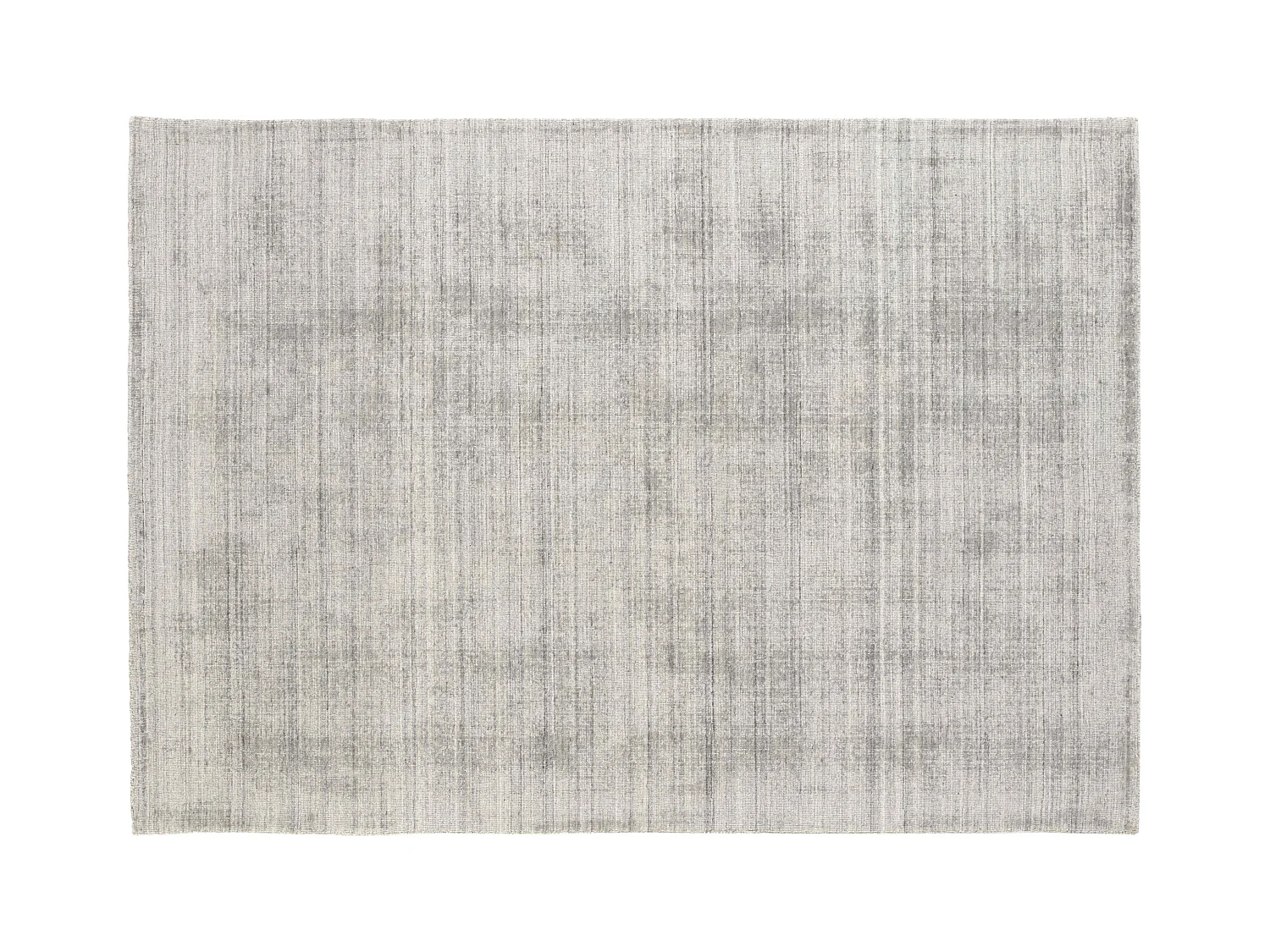 Tapis chenille rectangulaire imprimé nuancé gris clair 160 x 230 cm