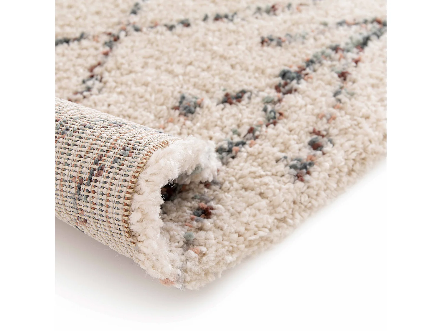 Alfombra rectangular de polipropileno con diseño étnico 160 x 230 cm