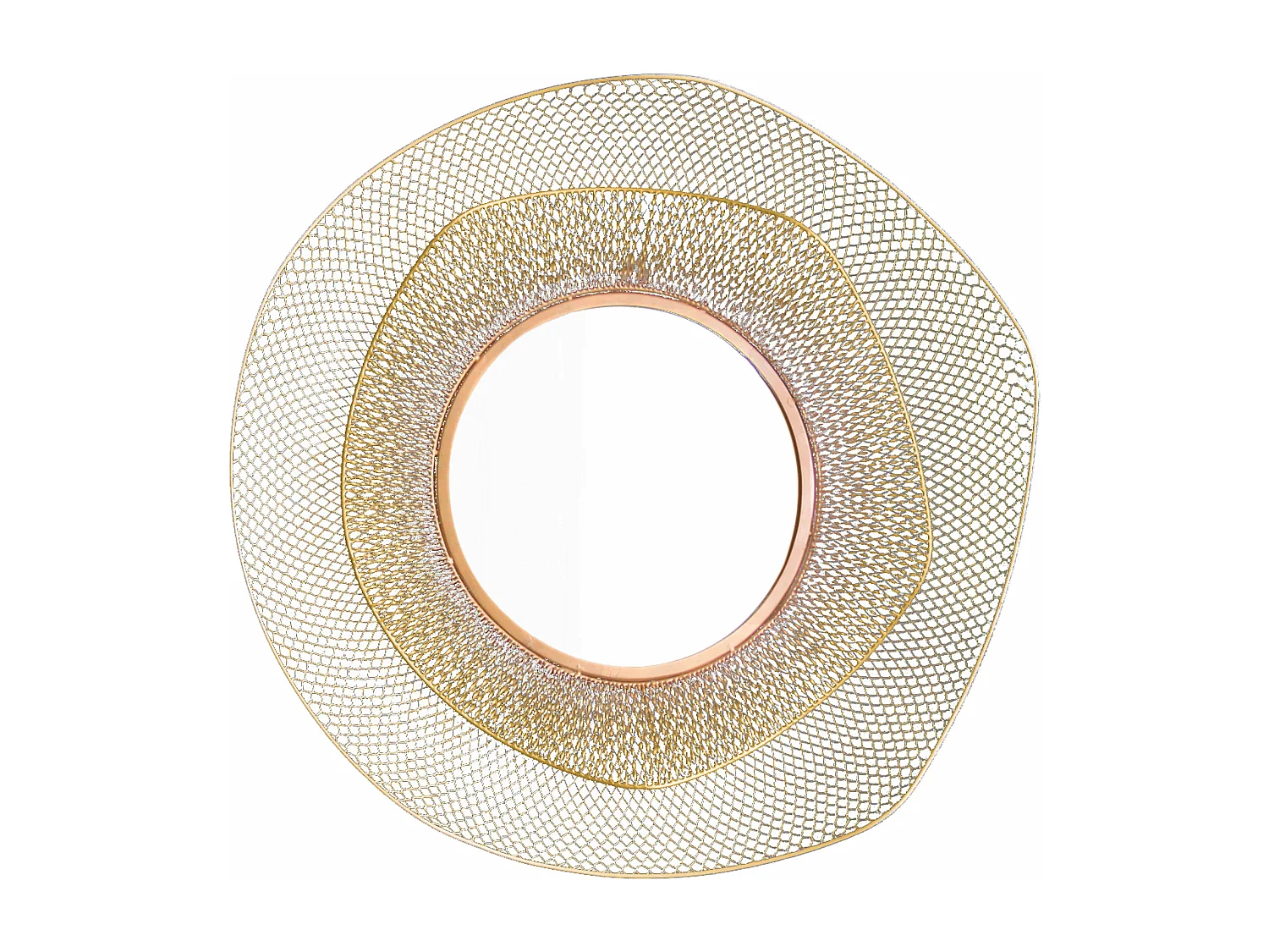 Miroir en métal forme organique 79 cm