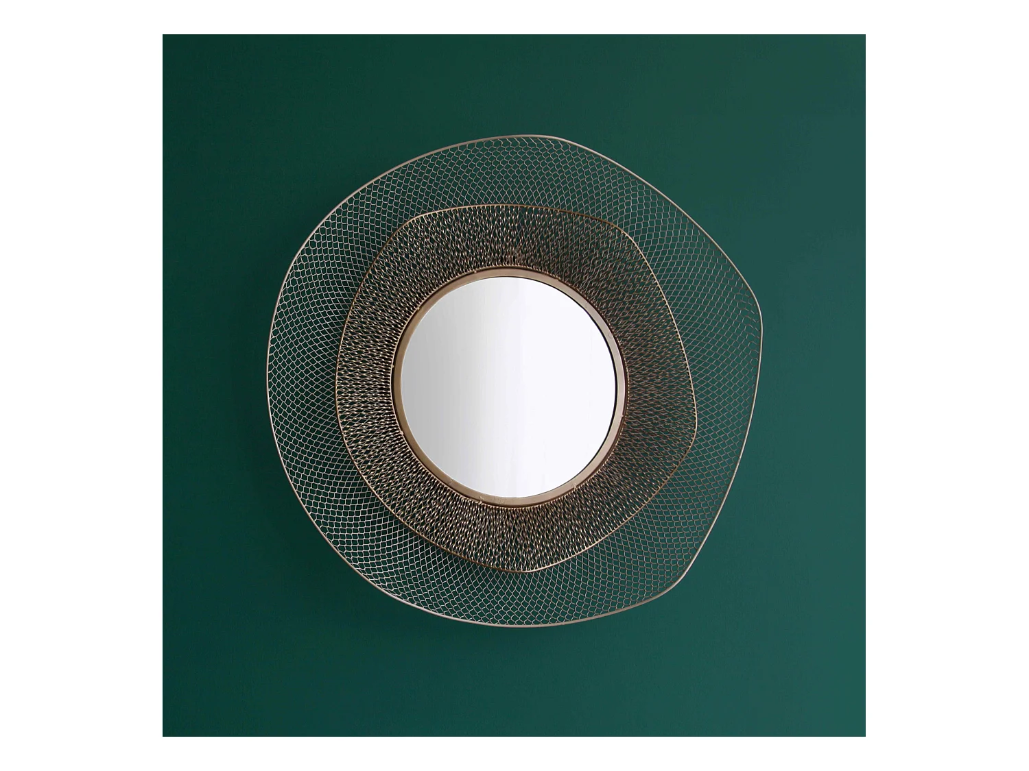 Miroir en métal forme organique 79 cm
