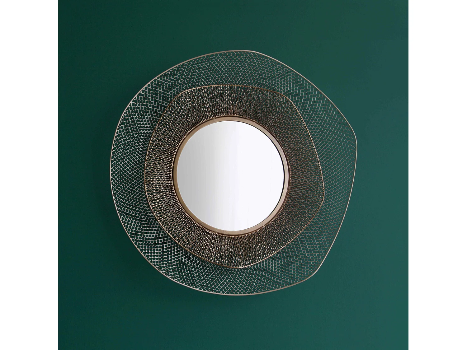 Miroir en métal forme organique 79 cm