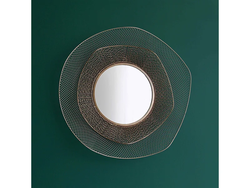 Miroir en métal forme organique 79 cm