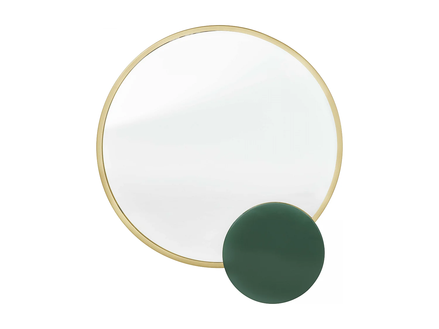 Miroir avec détail en métal émaillé 67 cm