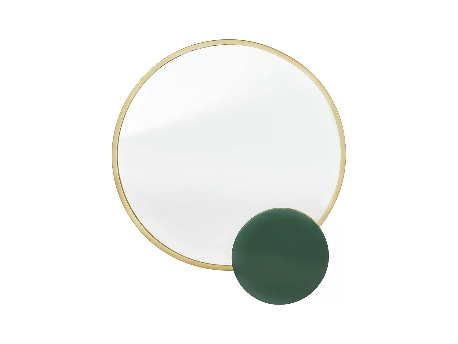 Miroir avec détail en métal émaillé 67 cm