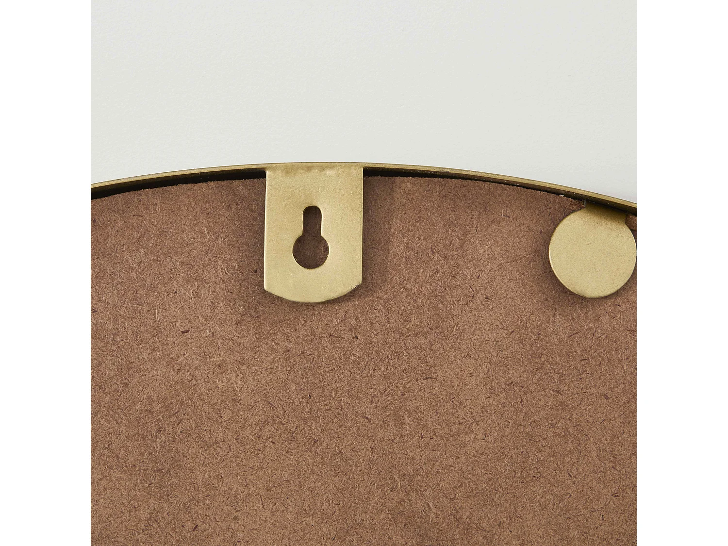 Miroir avec détail en métal émaillé 67 cm