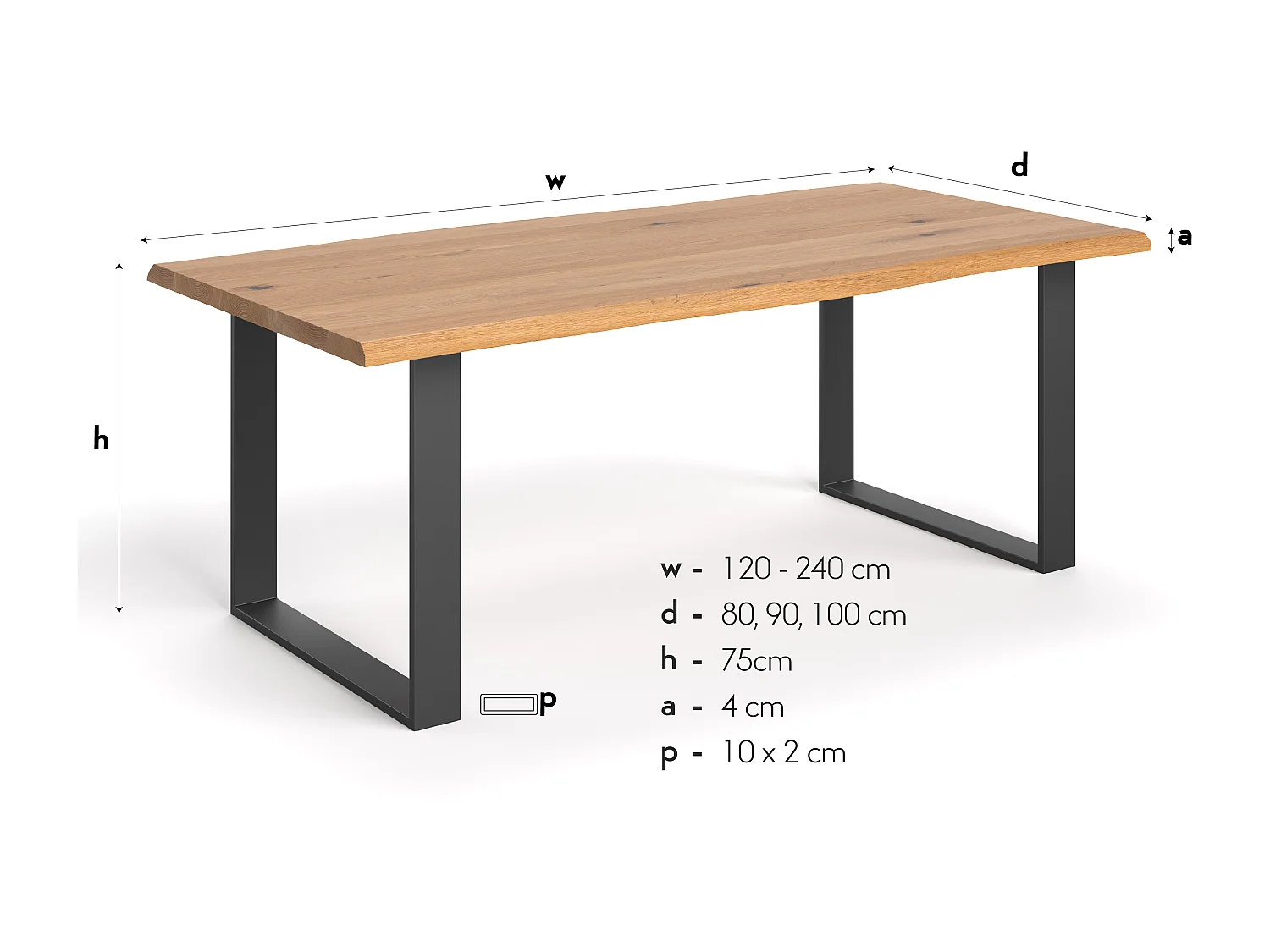Table Acad en bois massif