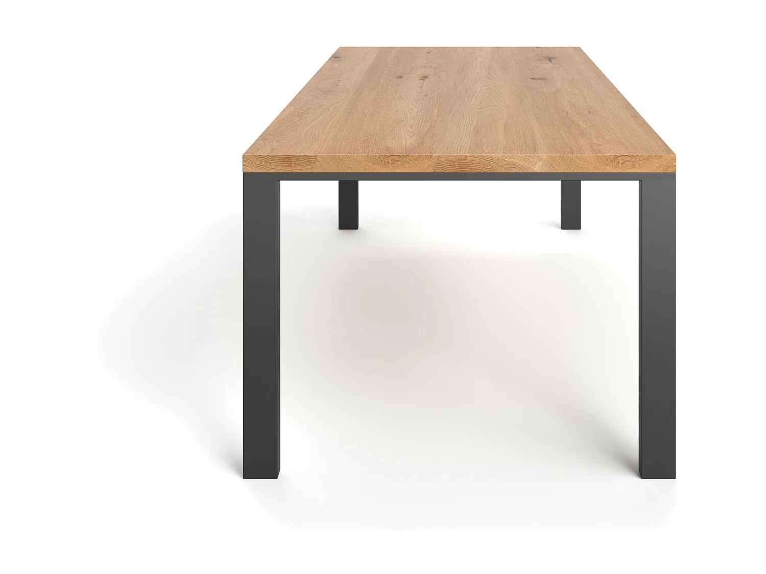 Ramme-Tisch aus Massivholz