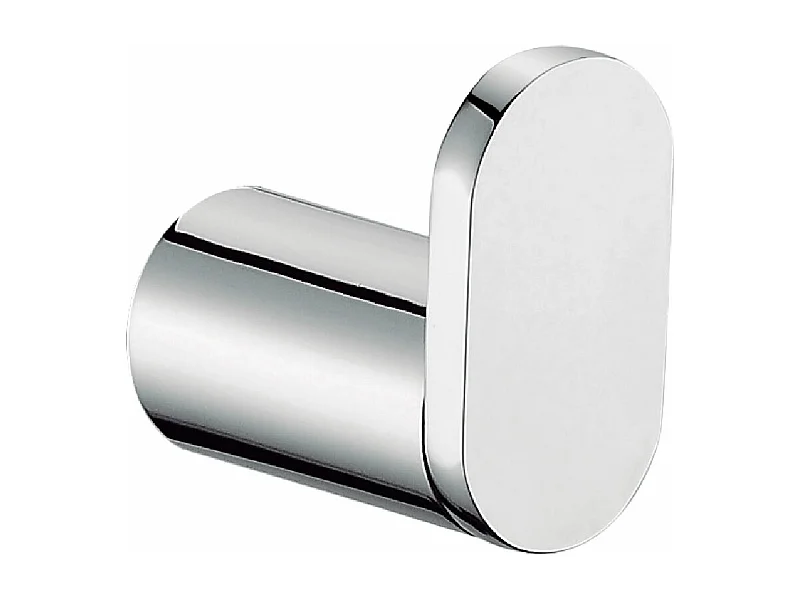 B.MOON Patere en finition chromée, en laiton, système de fixation avec vis