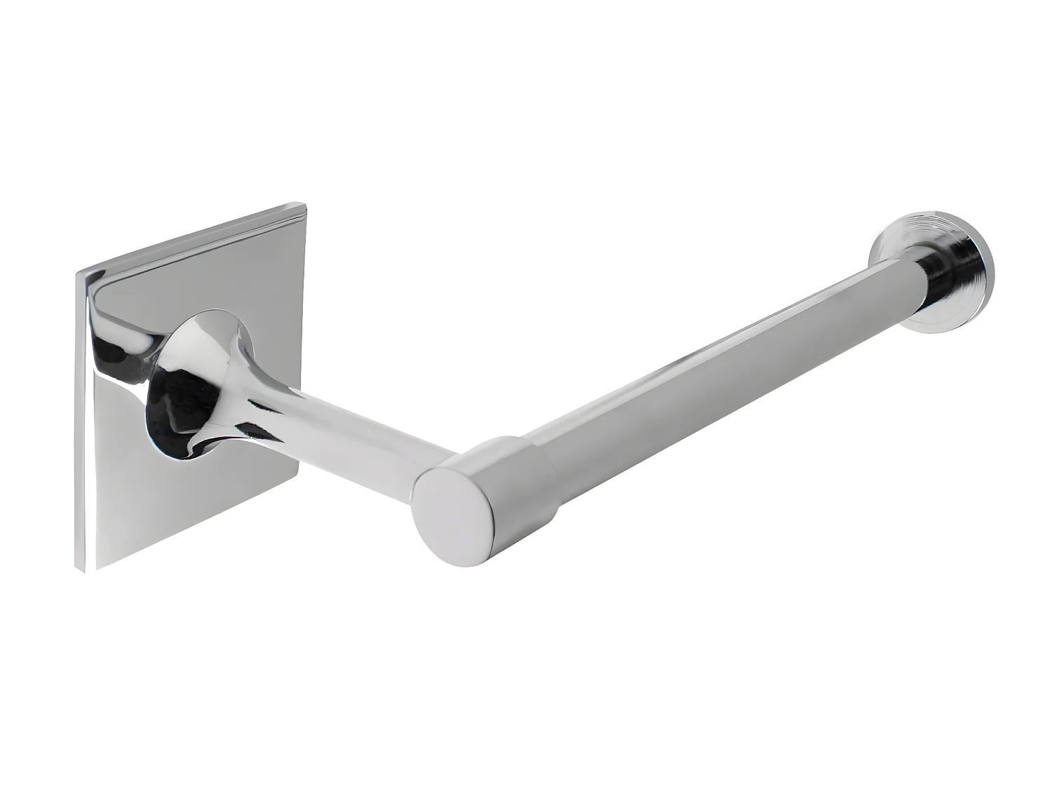 Porte rouleau pour papier toilette WC en chrome