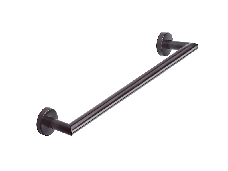 Porte-serviettes 46 cm noir mat, fixation avec adhésif B DARK