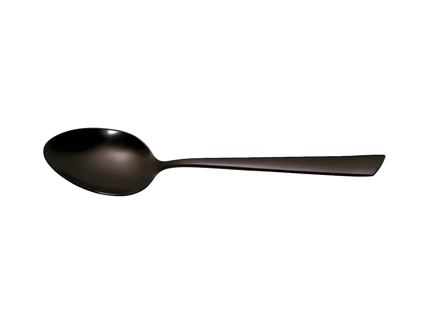 Cuillère de table monobloc Delta black inox (lot de 6)