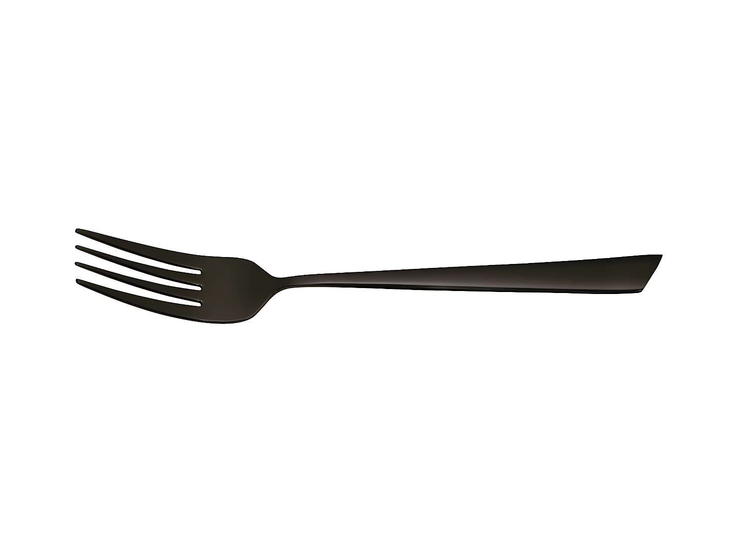 Fourchette de table monobloc Delta black inox (lot de 6)