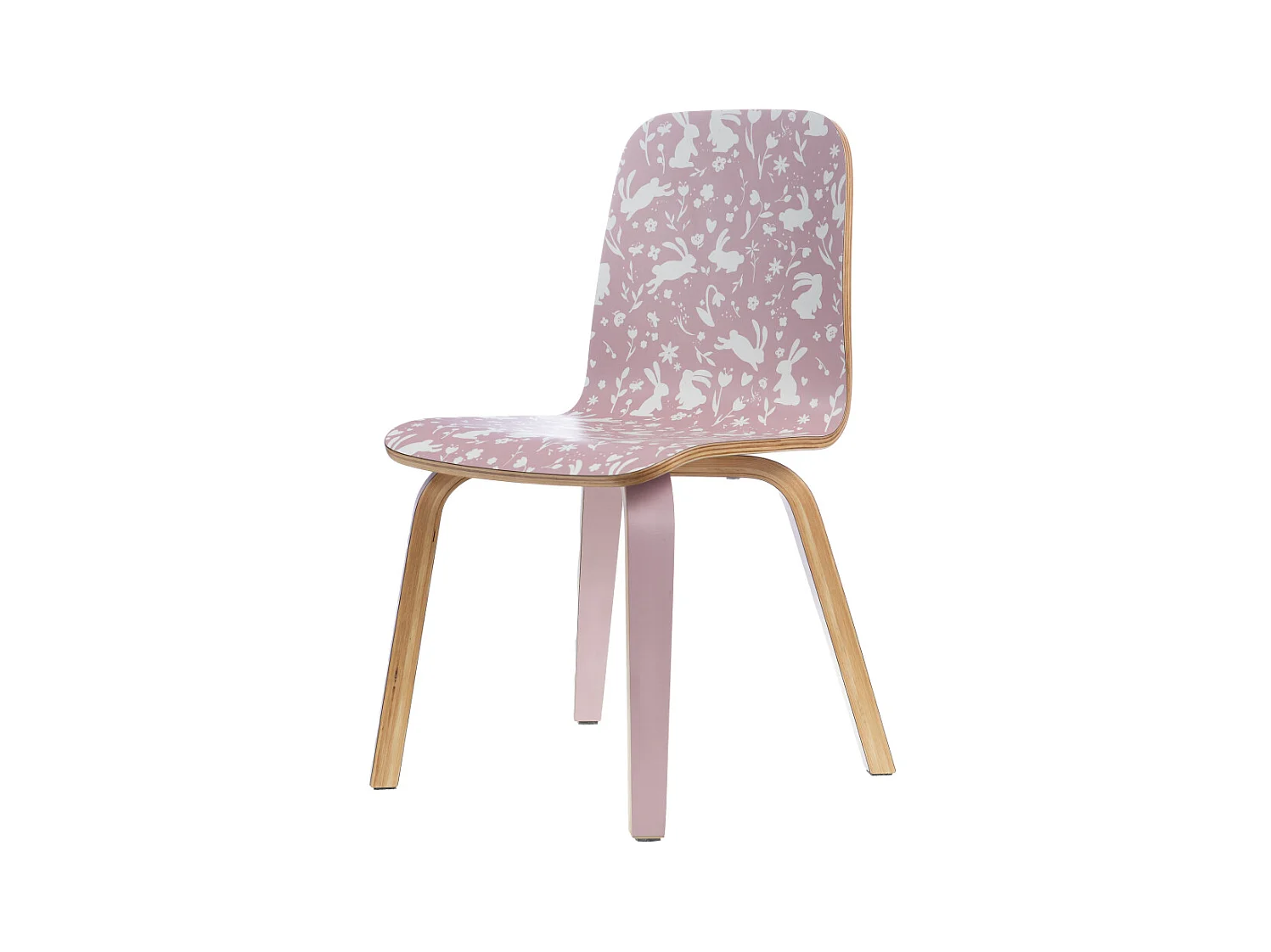 Chaise enfant rose lapin (lot de 2)