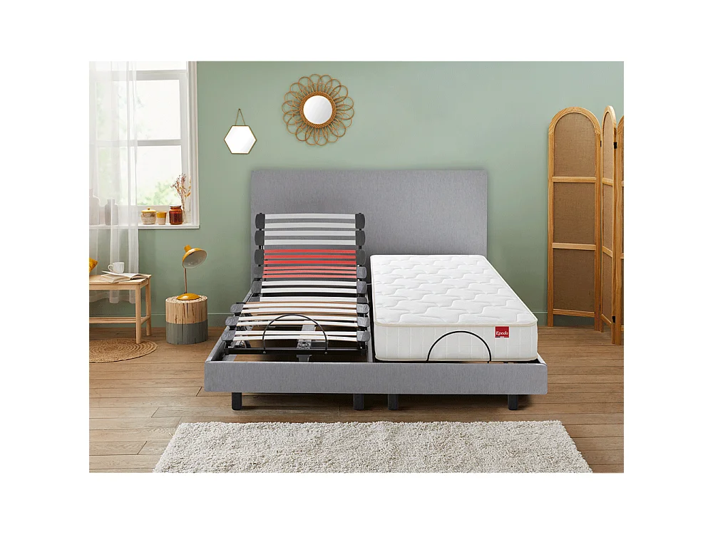 Sommier Électrique Epeda HORIZON Gris Impérial 2x80x200
