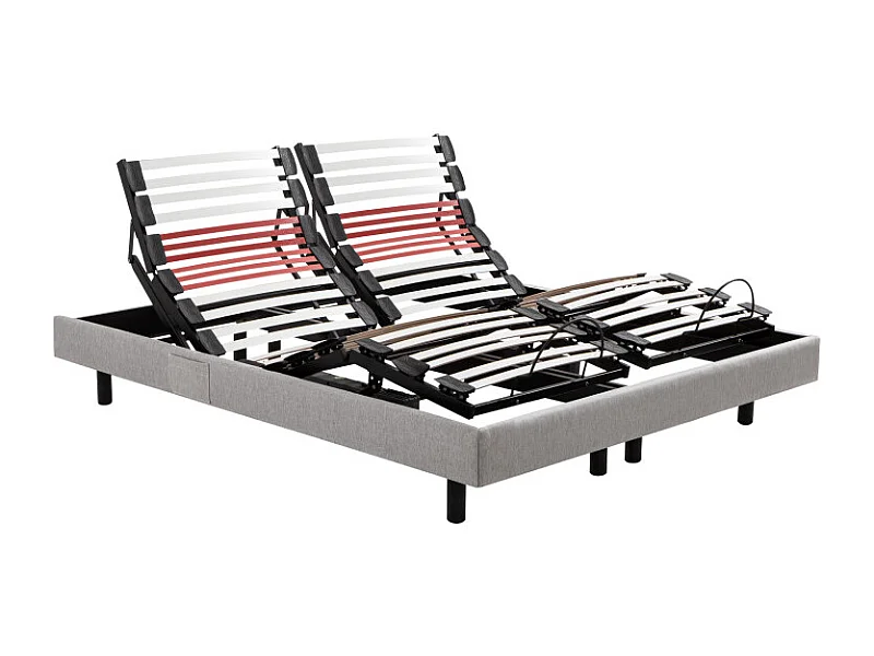 Sommier Électrique Epeda HORIZON Chiné Gris 90x200