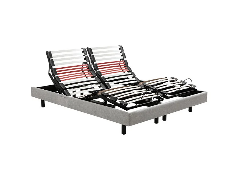 Sommier Électrique Epeda HORIZON Chiné Gris 80x200