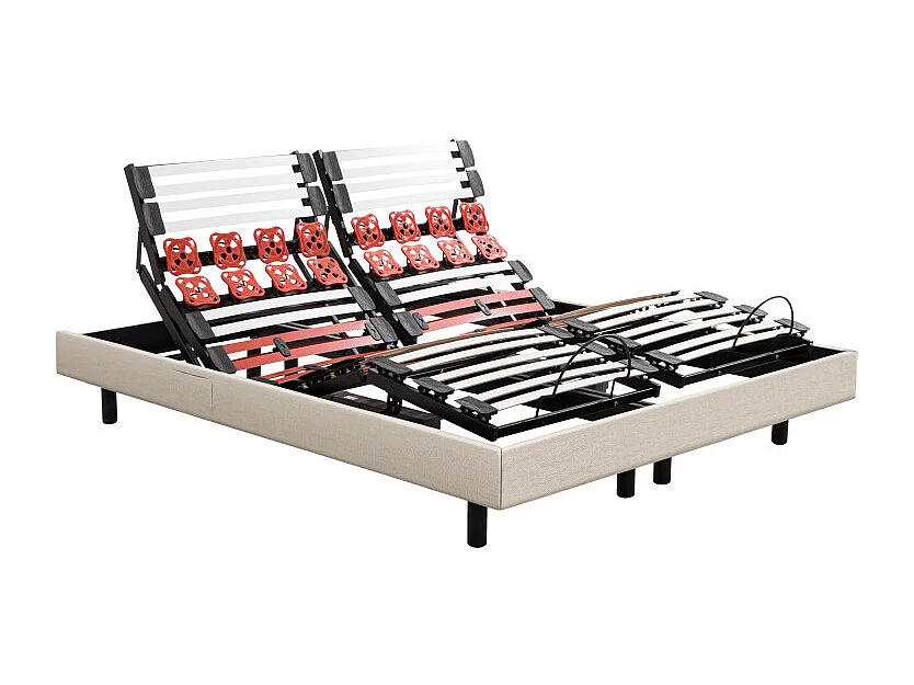 Sommier Électrique Epeda ESCAPADE Gris Impérial 2x80x200