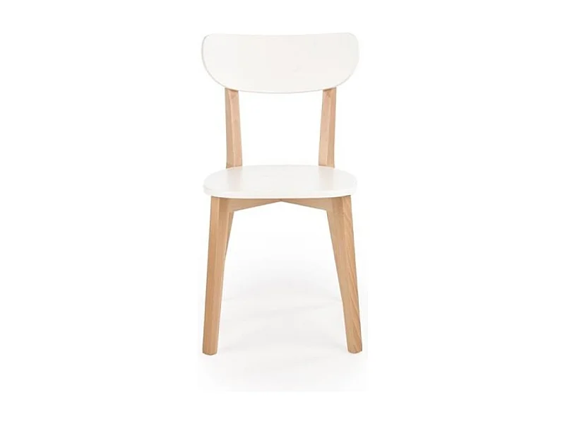 Chaise Buggi/Blanc et marron