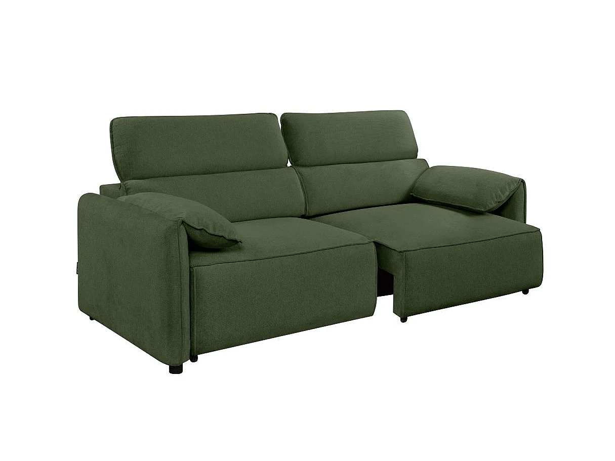 Canapé 3 places en tissu vert VALENTIN