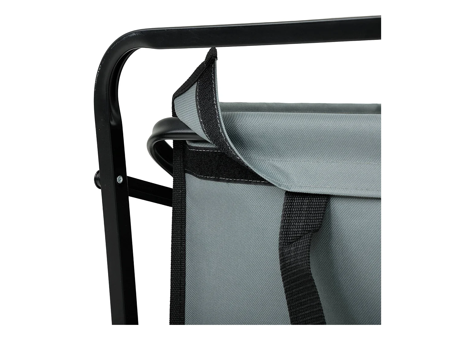 Chariot pliable pour plage avec roues en plastique et capacité de charge maximale de 120 kg en gris