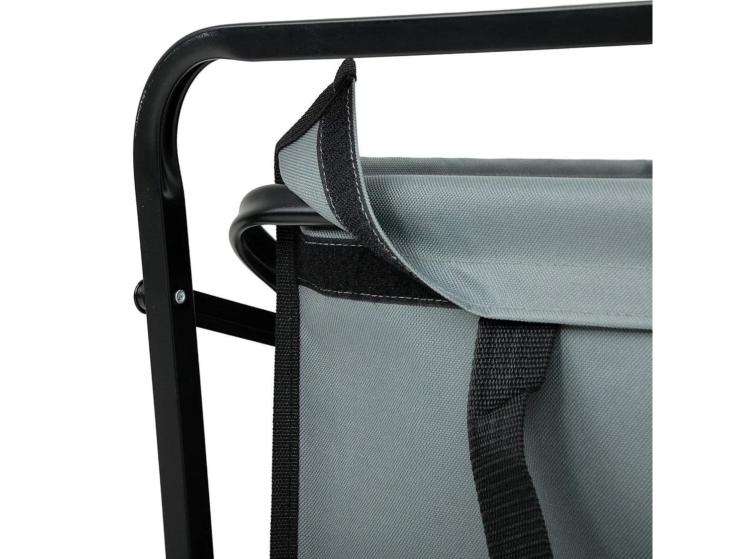 Chariot pliable pour plage avec roues en plastique et capacité de charge maximale de 120 kg en gris