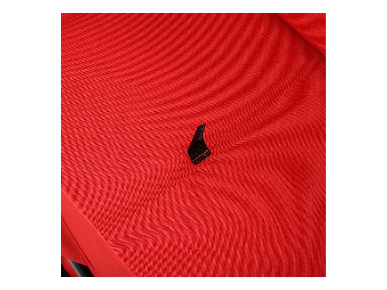 Chariot pliable de plage avec roues en plastique et charge maximale de 120 kg en rouge