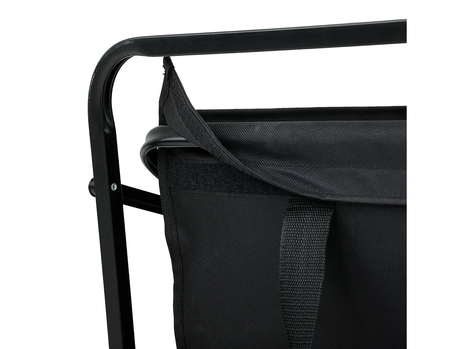 Chariot pliable pour plage avec roues en plastique et capacité de charge maximale de 120 kg en noir