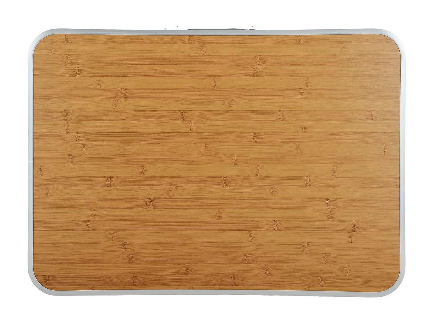 La table de camping pliante en aluminium imitation bois, dimensions : L70 x H60 x P50 cm